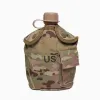 Hot-selling outdoor US water bottle three-piece set, waterproof case, lightweight, portable for sports, military training, mountain climbing, outdoor summer camps, large capacity Specification image